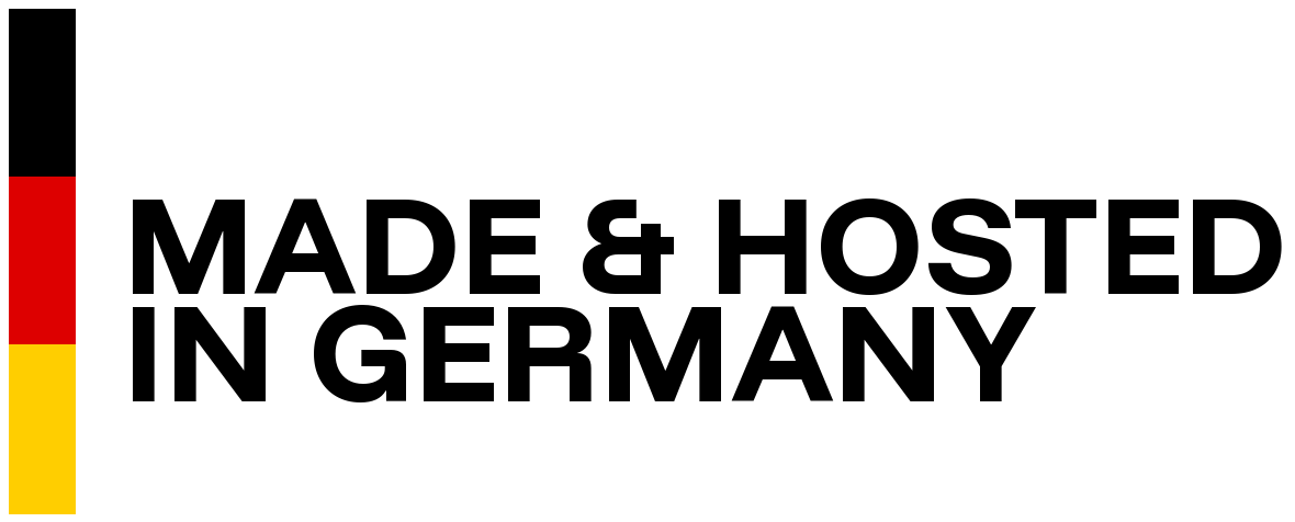 Made und gehostet in Deutschland