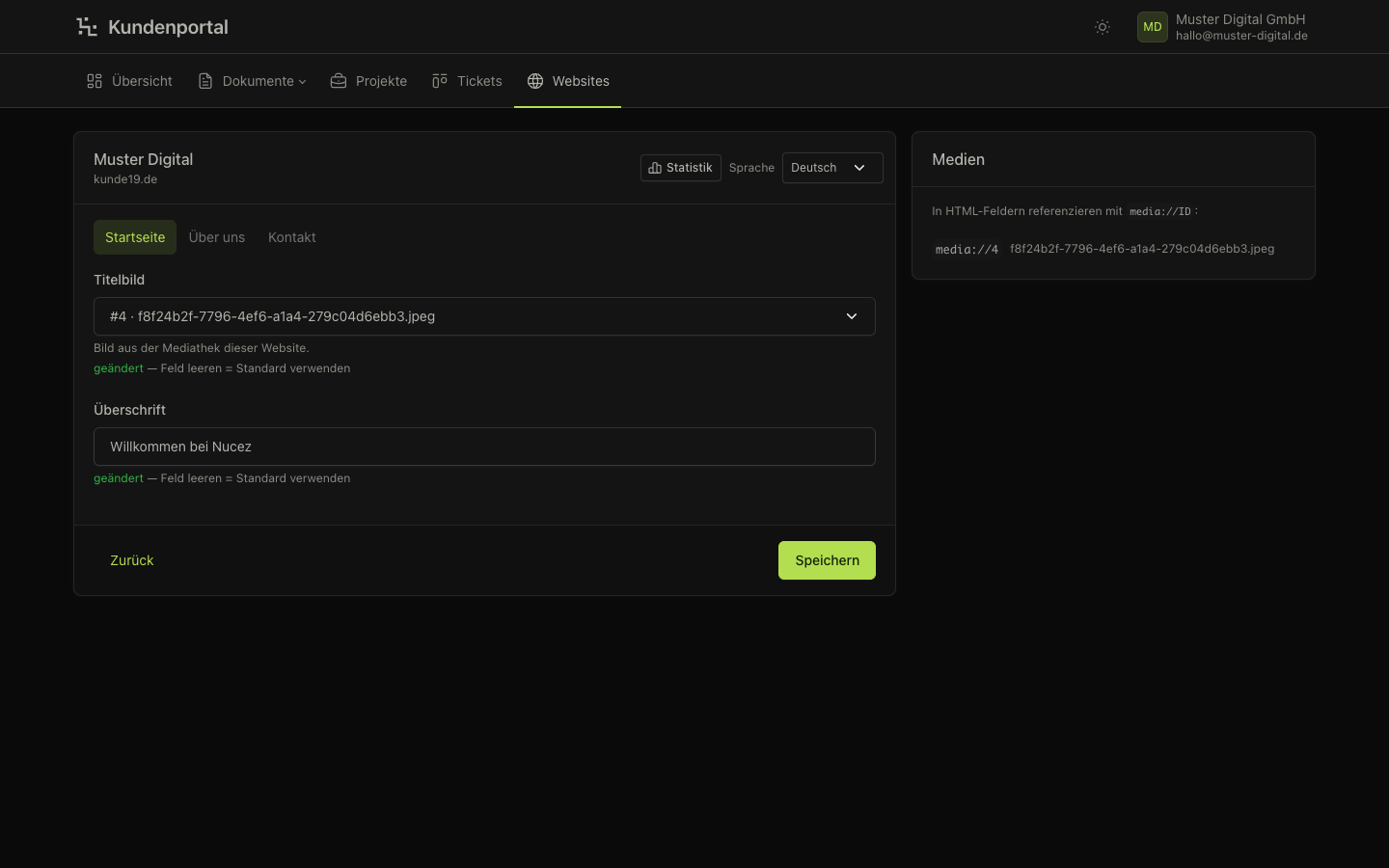 Website-Inhalte