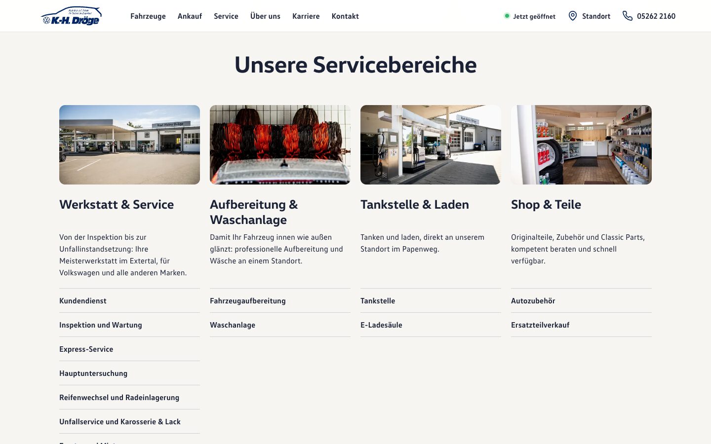 Nachher: Leistungen, die man findet